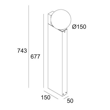 Delta Light OONO P70 DIM8 Garden lamp