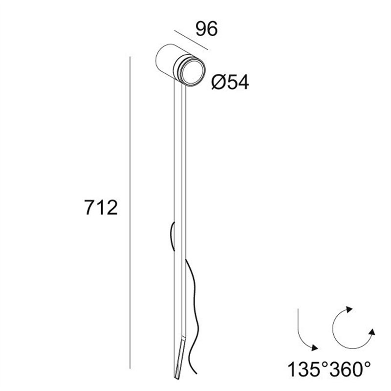Delta Light SPIX M PIN Pollerleuchte