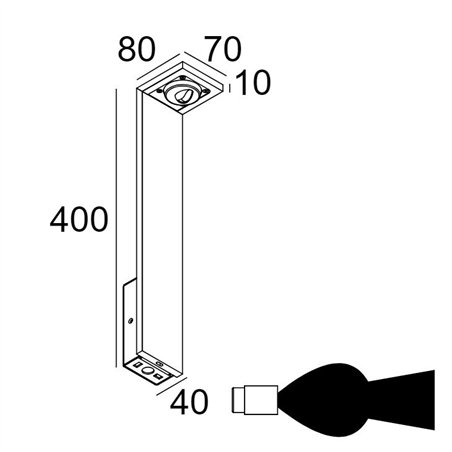 Delta Light Elbo Asymmetric P 60 garden lamp