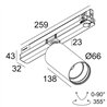 Delta Light SPY 66 TW ADM DIM5 Track lighting fixture