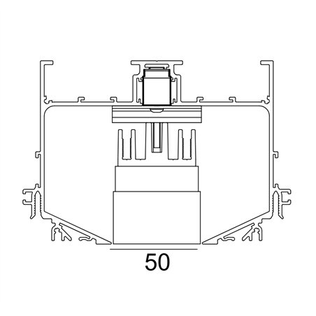Delta Light M52 - 1 Led D DIM5 Track lighting fixture