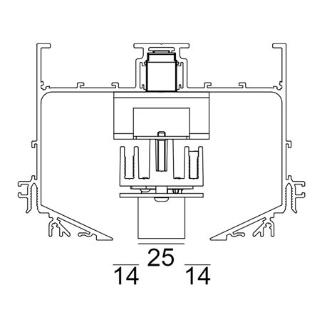 Delta Light M52 - 2 Led Ok DIM5 Track lighting fixture