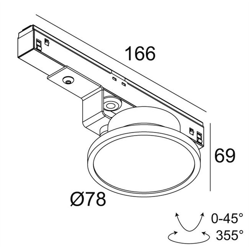 Delta Light M20/M26H - Haloscan MP Soft DIM5 Schienenbeleuchtung