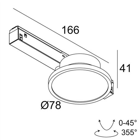 Delta Light M26L - HALOSCAN MP SOFT DIM5 Track lighting fixture