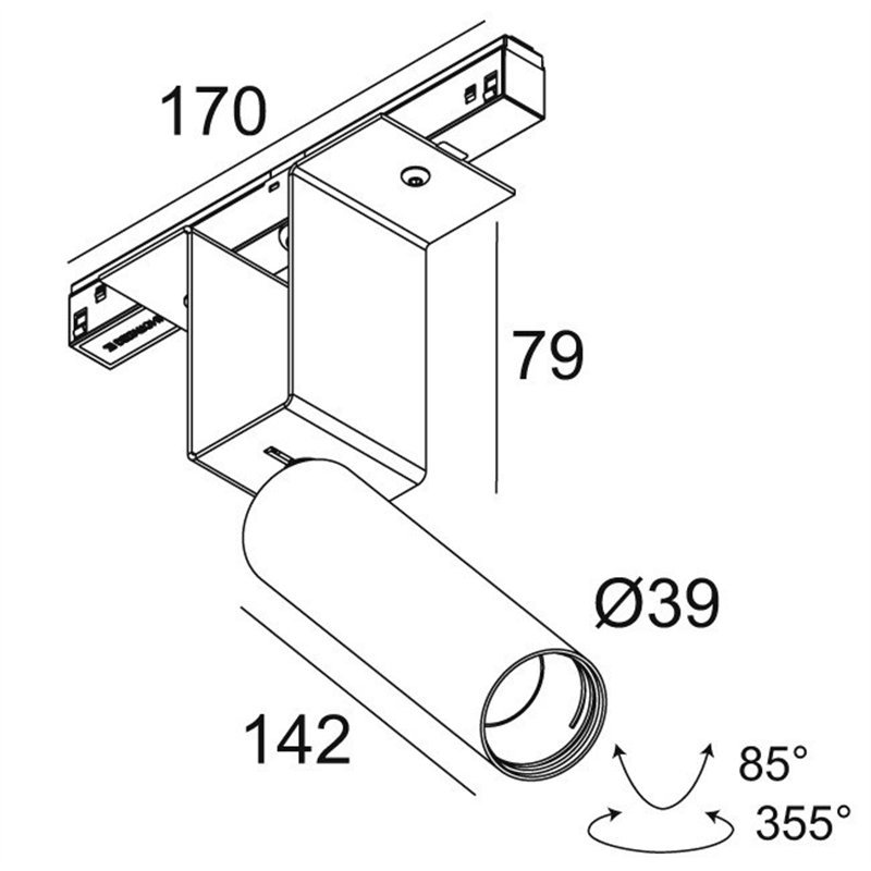 Delta Light M52 - Spy 391 L DIM5 Schienenbeleuchtung