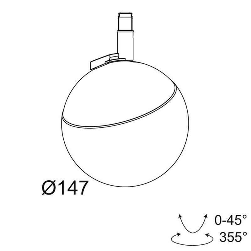 Delta Light M20/M26H - Tweeter BL DIM5 Schienenbeleuchtung