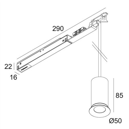 Delta Light M - Cuppa C Soft MDL track lighting fixture