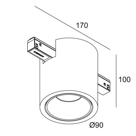 Delta Light M26L Boxy R MDL track lighting fixture