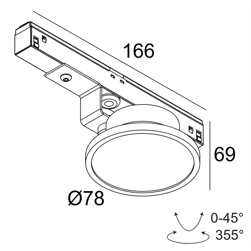 Delta Light M20/M26H - Haloscan Mp 92714 Mdl Schienenbeleuchtung