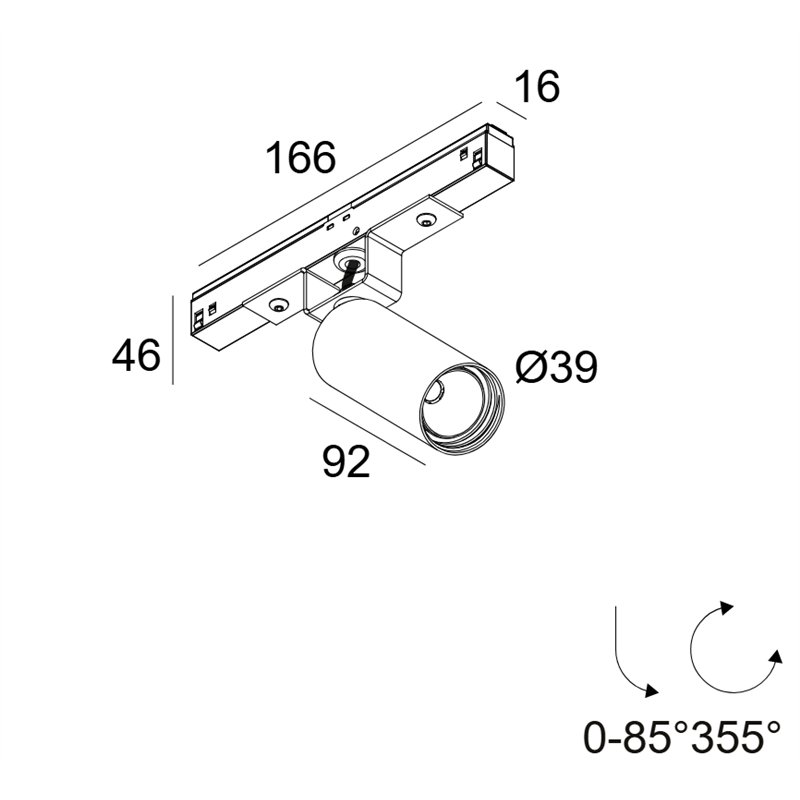Delta Light M20/M26H - Spy 391 92720 Mdl Schienenbeleuchtung