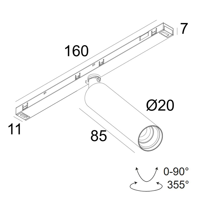Delta Light Sl19 - Uho 92730 Mdl Schienenbeleuchtung