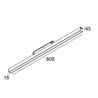 Delta Light Splitline M Led Line HE 1 x 12,6W MDL Track lighting fixture