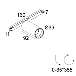 Delta Light Sl19 - Spy 39 Focus Schienenbeleuchtung