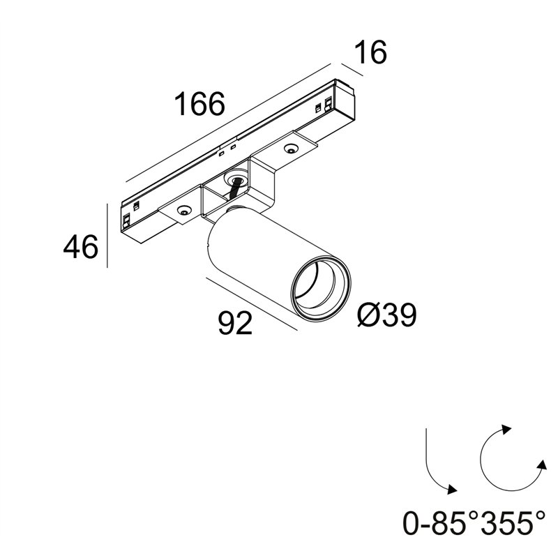 Delta Light M20/M26H - Spy 39 Focus Schienenbeleuchtung