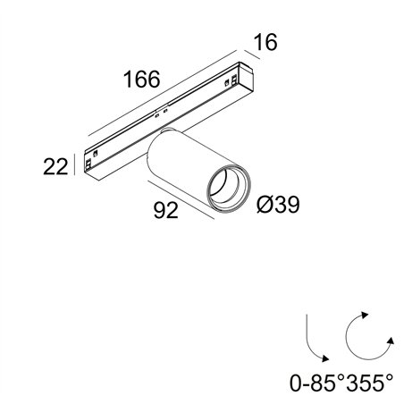 Delta Light M26L - Spy 39 Focus Track lighting fixture