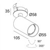 Delta Light SPYCO CLIP Hi Ceiling lamp