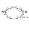 Delta Light SUPER-OH! SLIM 80 SBL DOWN Ceiling lamp