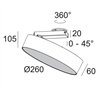 Delta Light Supernova Xs Pivot 260 X Ceiling lamp / Wall lamp