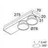 Delta Light HALOSCAN ON 2 MP DIM8 Deckenlampe