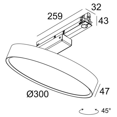 Delta Light MULTINOVA 30 PIVOT ADM Track lighting