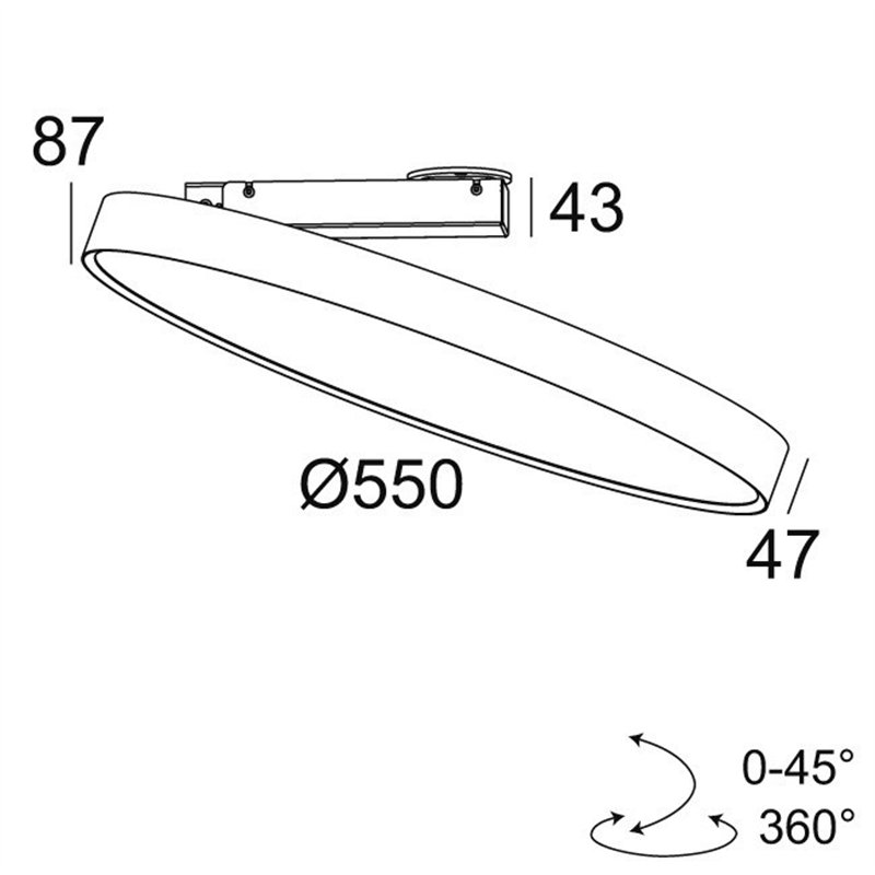Delta Light MULTINOVA 55 PIVOT PRISM Deckenlampe