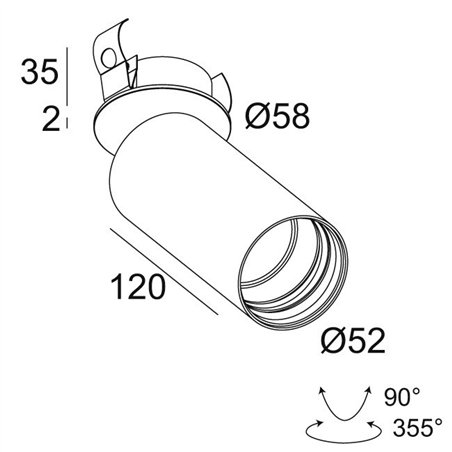 Delta Light SPY 52 CLIP Ceiling lamp
