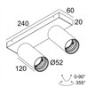 Delta Light SPY 52 ON 2 DIM8 Deckenlampe