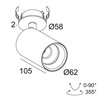 Delta Light SPYCO CLIP AC DIM8 Deckenlampe