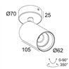 Delta Light SPYCO ON AC DIM8 Ceiling lamp