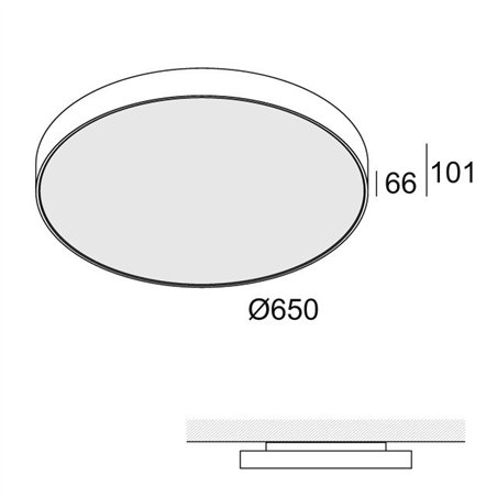 Delta Light SUPERNOVA FLAT 65 Ceiling lamp / Suspension lamp