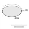 Delta Light SUPERNOVA FLAT 65 PRISMATIC Ceiling lamp / Suspension lamp
