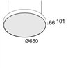 Delta Light SUPERNOVA FLAT 65 PRISMATIC DOWN-UP Ceiling lamp / Suspension lamp