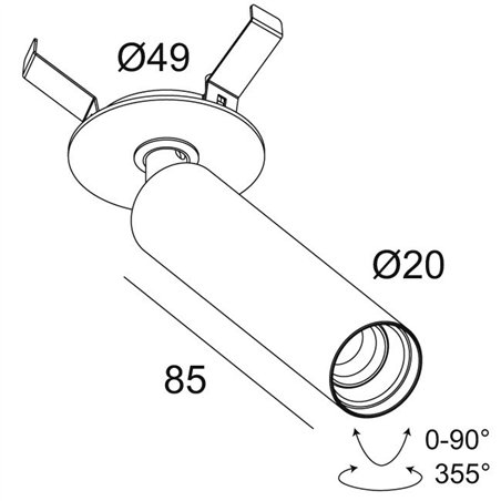 Delta Light UHO CLIP Ceiling lamp