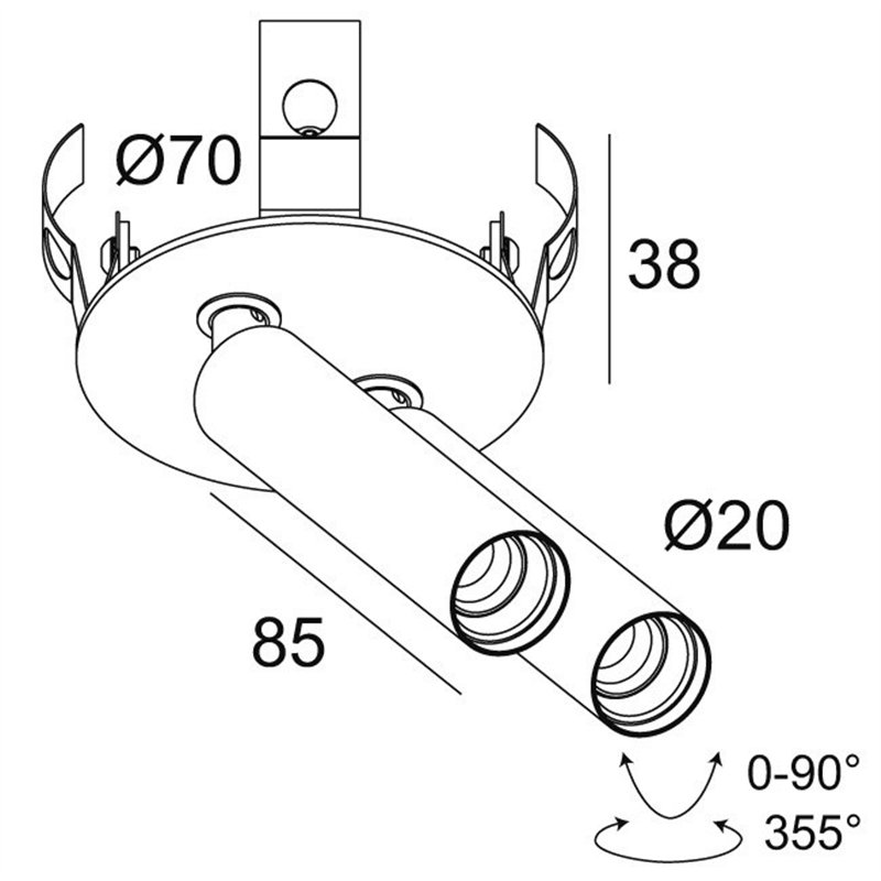 Delta Light UHO CLIP 2 Deckenlampe