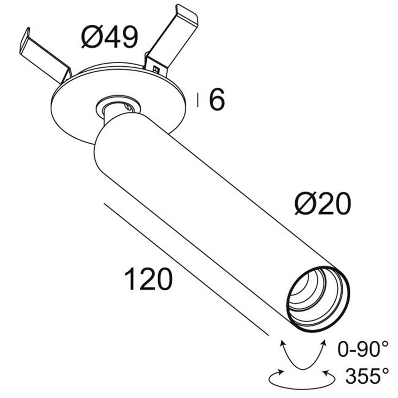 Delta Light UHO L CLIP Deckenlampe