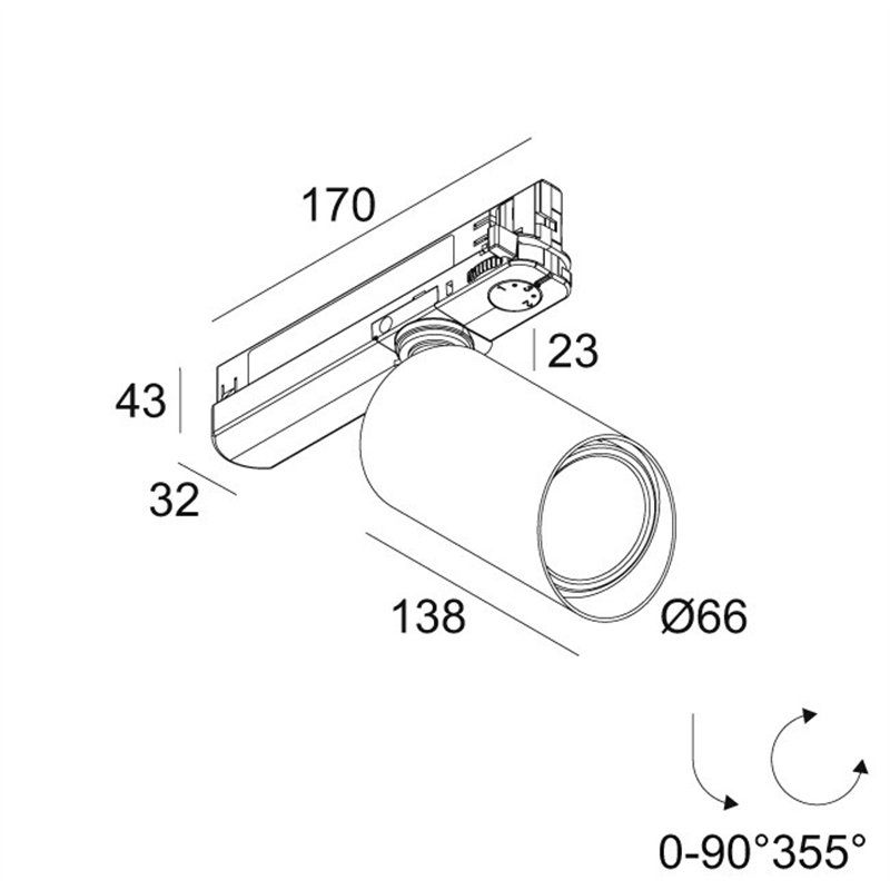 Delta Light SPY 66 WALLWASH 927 ADM Deckenlampe