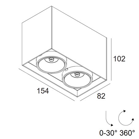 Delta Light Minigrid 67 On 245 ceiling lamp