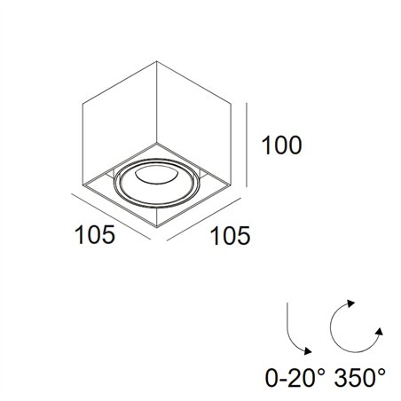 Delta Light Minigrid On 150 DIM8 Ceiling lamp
