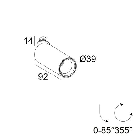 Delta Light Spy 39 Plug ceiling lamp