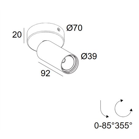 Delta Light Spy 39 On Soft ceiling lamp