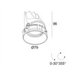 Delta Light ENTERO RD-S TRIMLESS HE Ceiling lamp