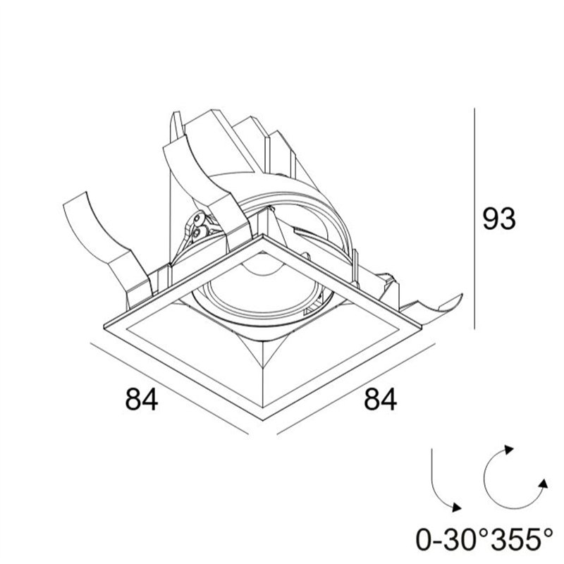 Delta Light ENTERO SQ-S HE Deckenlampe