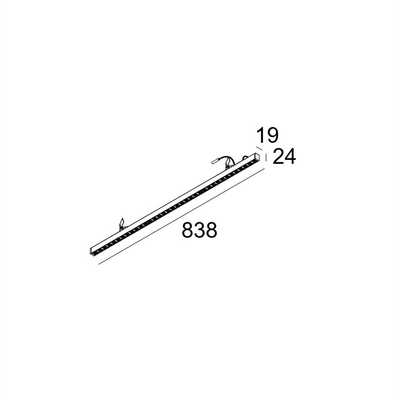 Delta Light D-LINER 19 INF LOC1 838 RD Deckenlampe