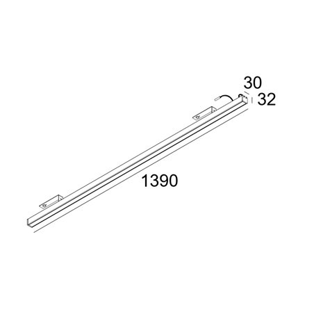 Delta Light D-LINER 30 SBL LOC2 1390 RD Ceiling lamp