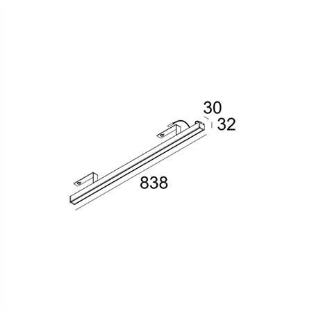 Delta Light D-LINER 30 SBL LOC3 838 RD Ceiling lamp