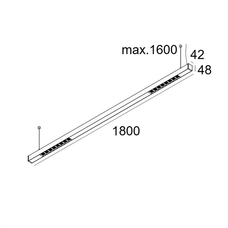 Delta Light INFORM 40 SQ 180 DOWN-UP DIM5 Deckenlampe