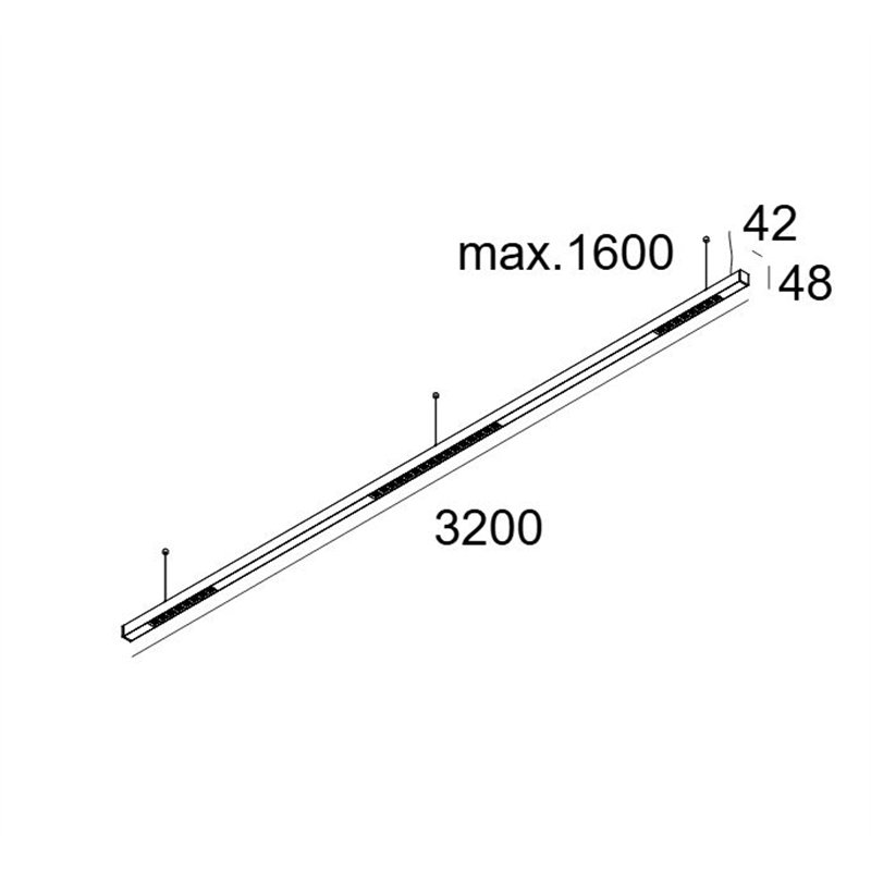 Delta Light INFORM 40 SQ 320 DOWN-UP TW 1 DT8 DIM5 Deckenlampe