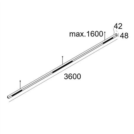 Delta Light INFORM 40 SQ 360 DOWN-UP TW 2 DT8 DIM5 Ceiling lamp