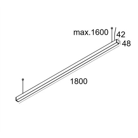 Delta Light INFORM 40 SQ 180 UP DIM5 Ceiling lamp