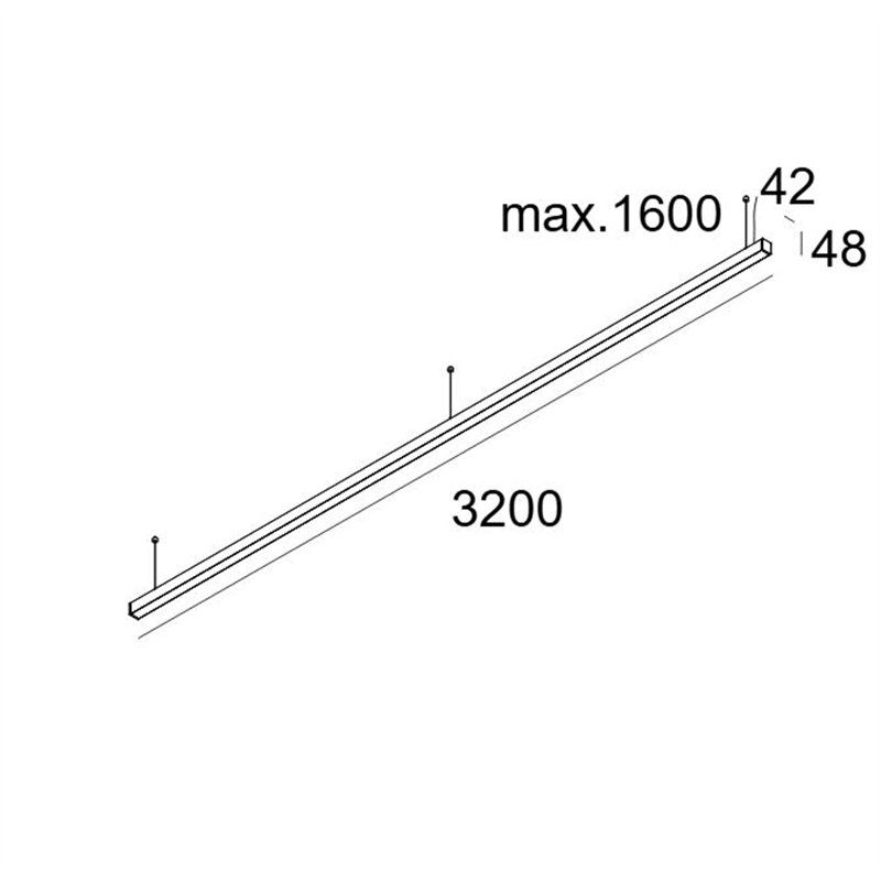 Delta Light INFORM 40 SQ 320 UP DIM5 Deckenlampe